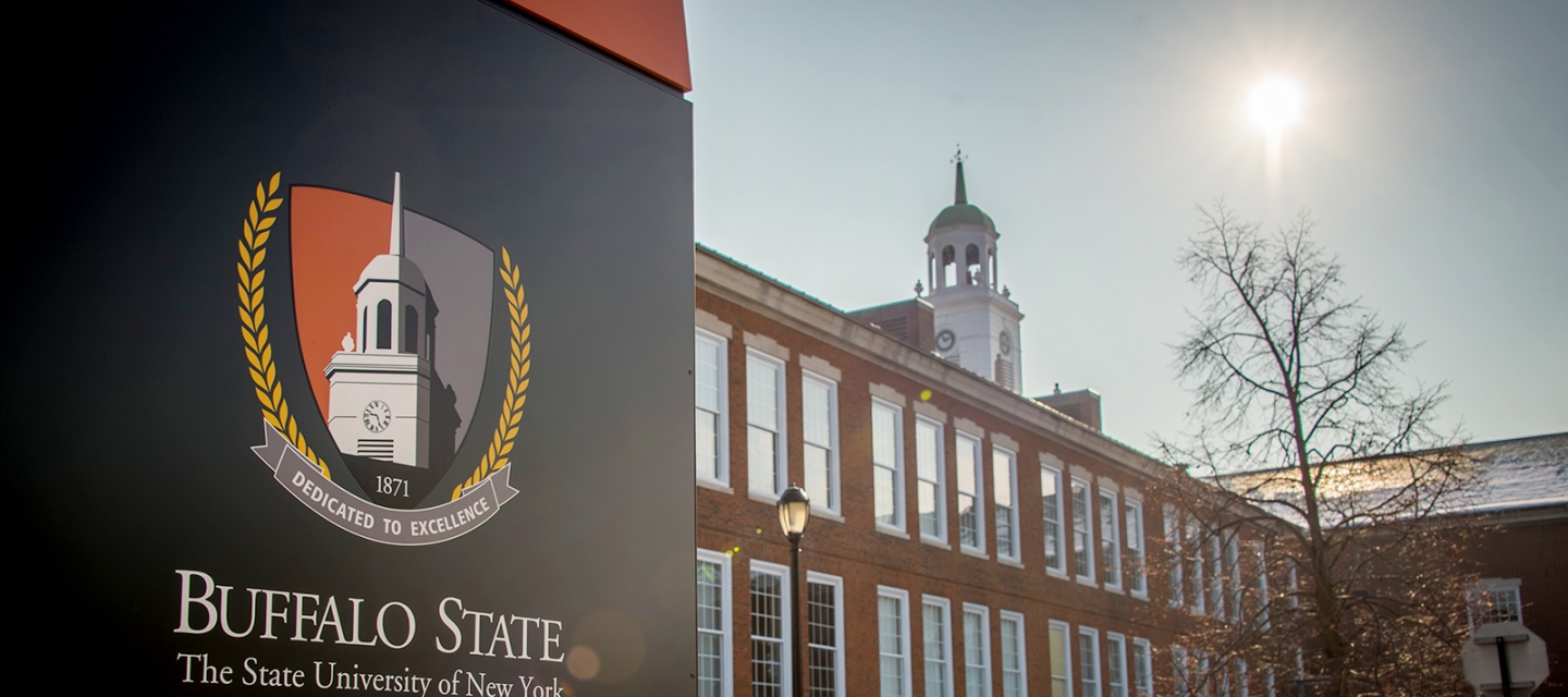 Rockwell Hall with signage